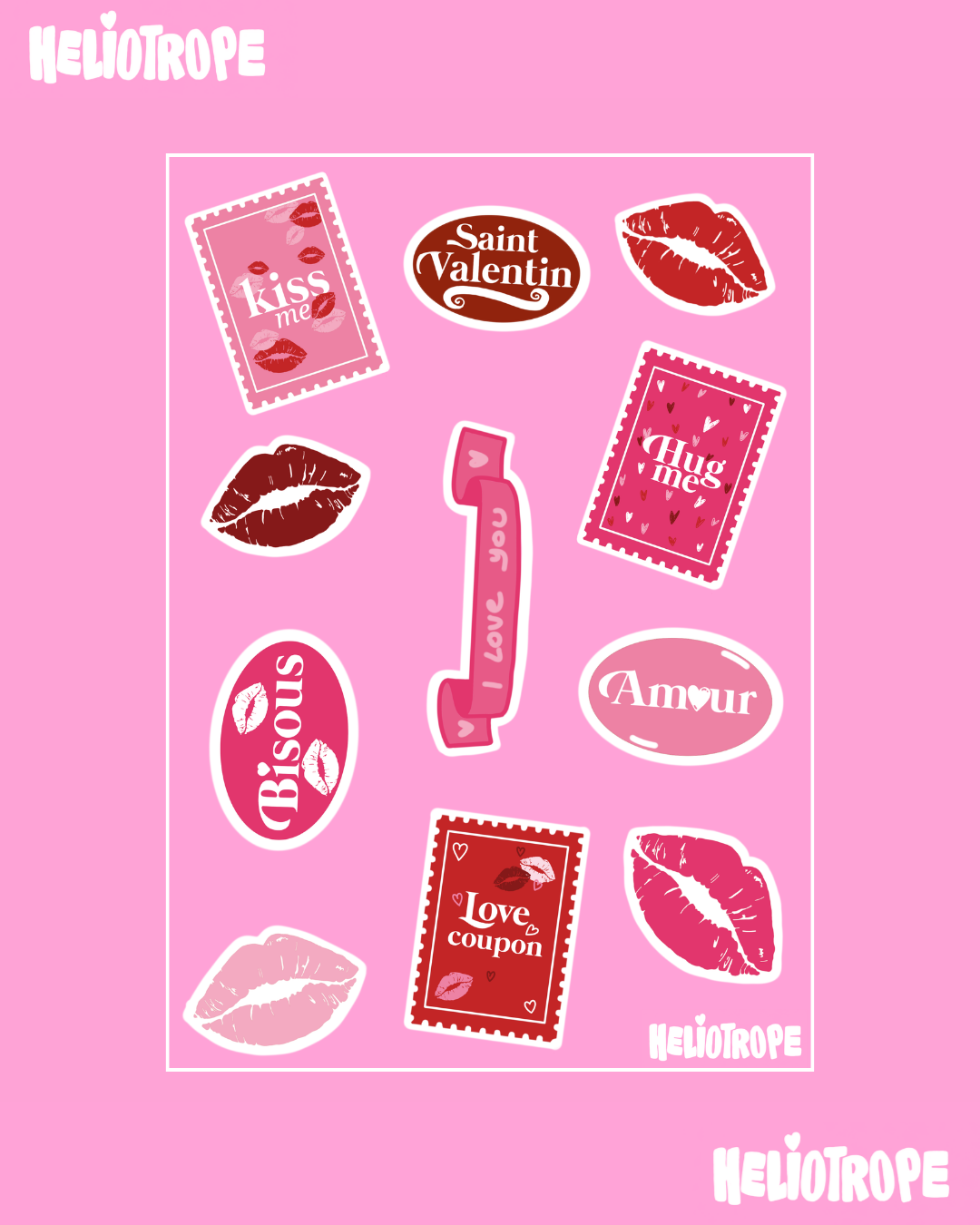 Planche de stickers SAINT VALENTIN ❤️