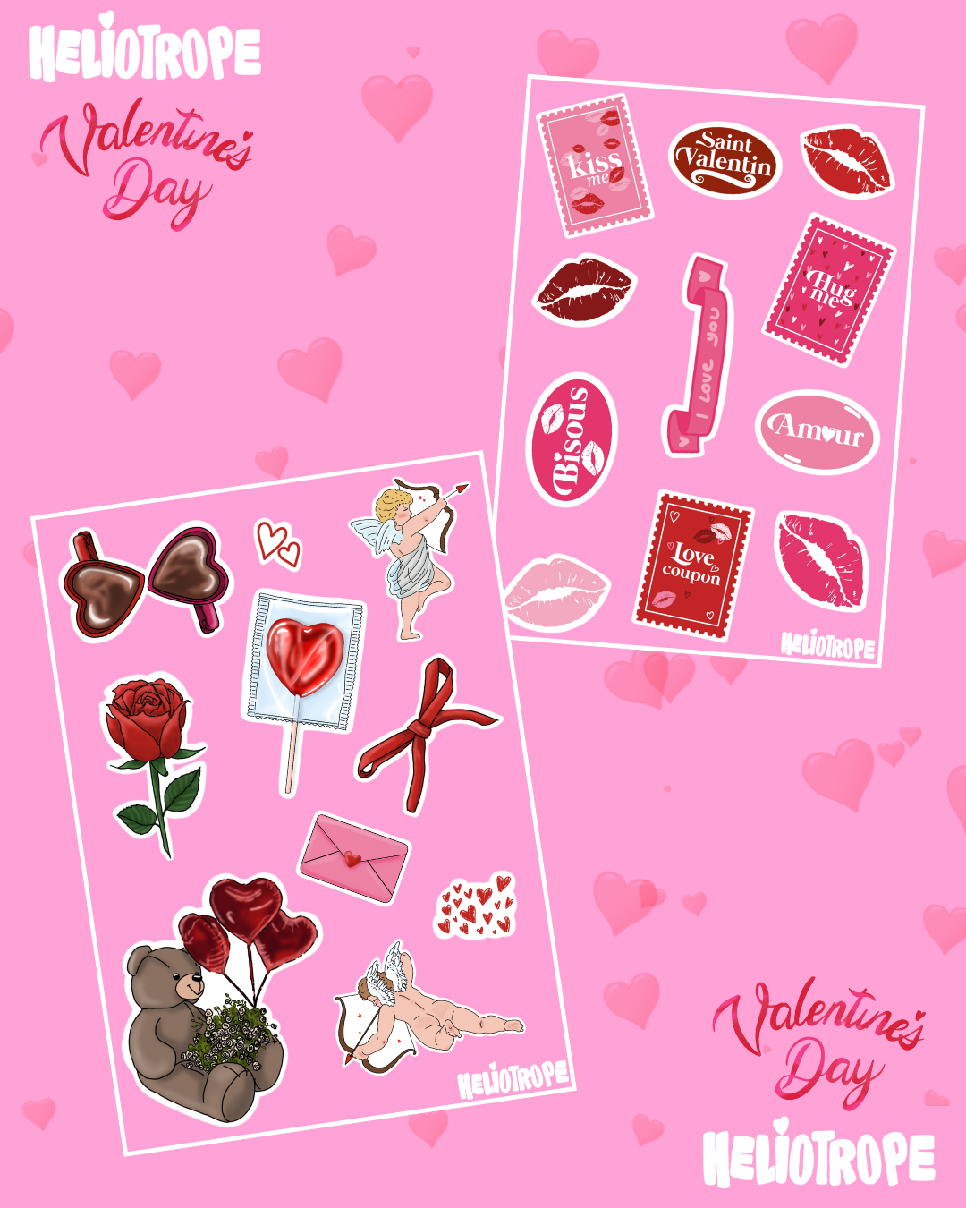 Planche de stickers SAINT VALENTIN ❤️