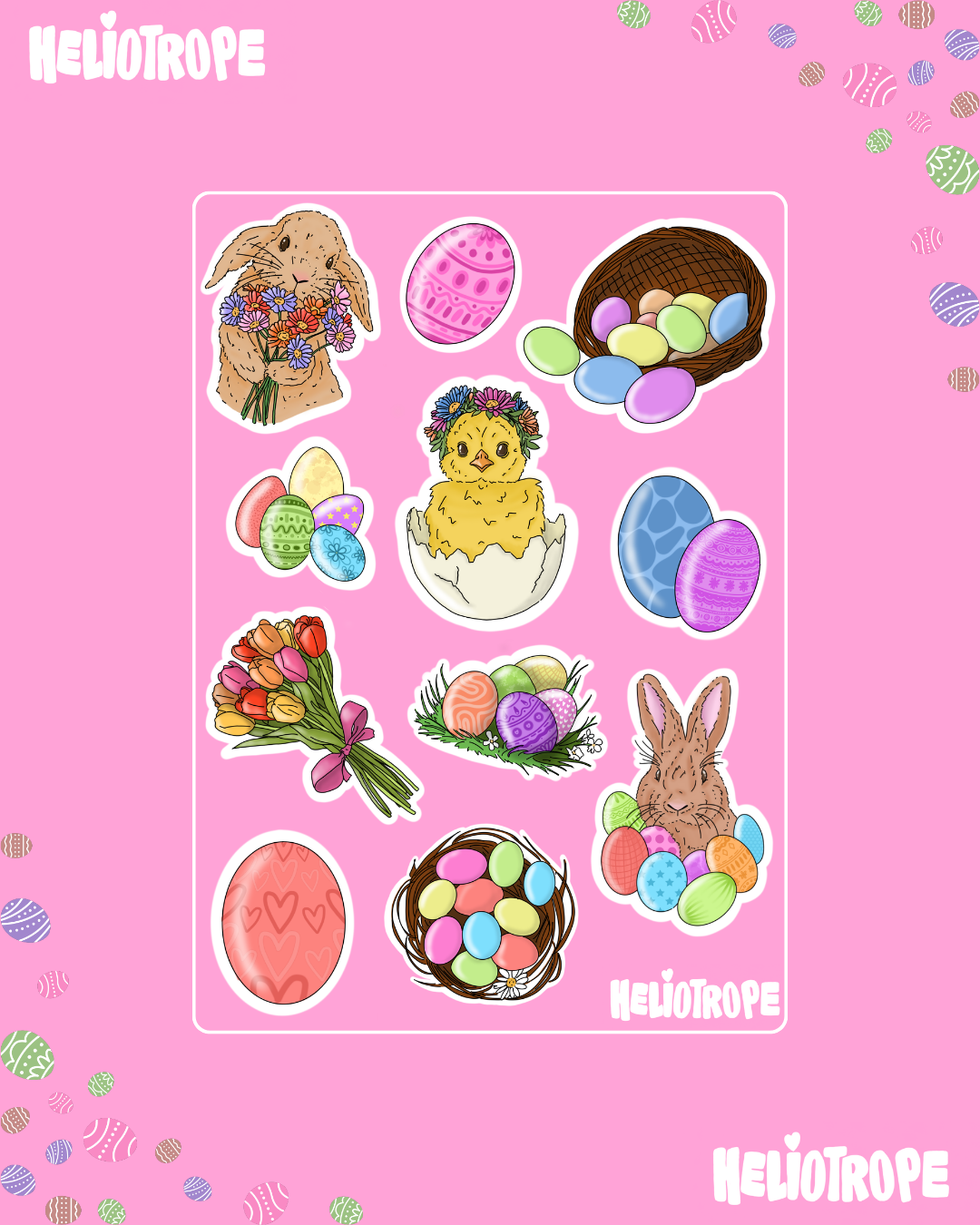 Planche de stickers PAQUES 🌸