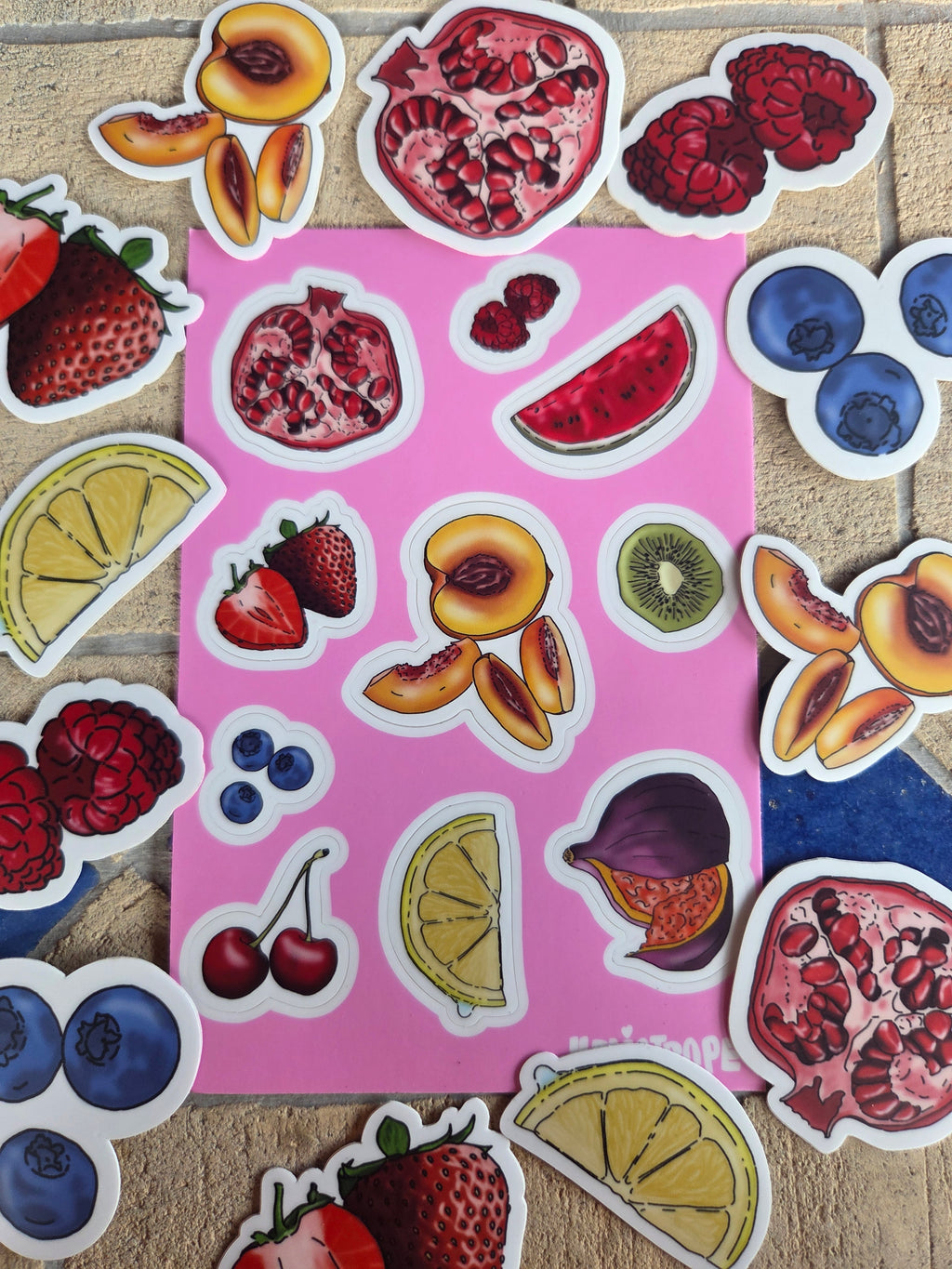 Planche de Stickers fruits 🍓