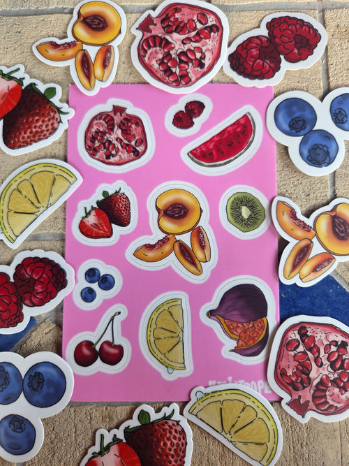 Planche de Stickers fruits 🍓