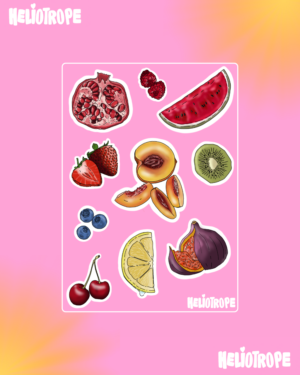 Planche de Stickers fruits 🍓